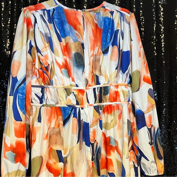 Colorful Abstract Print Women's Dress - Picture 6 of 9